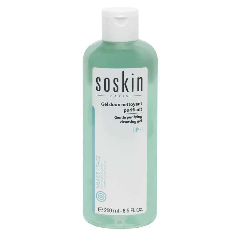 ژل شستشو صورت پوست چرب ساسکین soskin ژل شستشو صورت پوست چرب ساسکین soskin